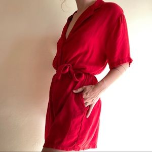 Vintage Button-Down Romper / Jumpsuit - Size S